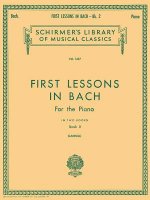 First Lessons in Bach - Book 2: Piano Solo