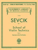 School of Violin Technics, Op. 1