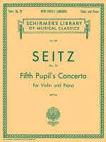 Pupil's Concerto No. 5 in D, Op. 22: Score and Parts