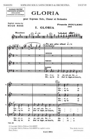 Gloria: Satb