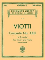 Concerto No. 23 in G Major: Score and Parts