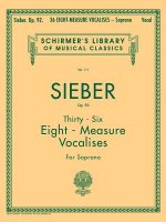 36 Eight-Measure Vocalises, Op. 92: Schirmer Library of Classics Volume 111