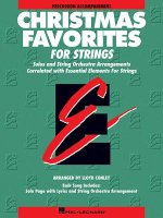 Christmas Favorites, Percussion Accompaniment: Solos and String Orchestra Arrangements Correlated with Essential Elements String Method