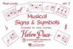 Musical Signs and Symbols Set II 24 Cards 48 Sides Moppet Flash Cards