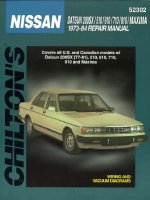 Nissan/Datsun 200 SX, 510, 610, 710, 810, and Maxima, 1973-84