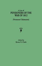 List of Pensioners of the War of 1812 [Vermont Claimants]