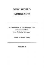 New World Immigrants. a Consolidation of Ship Passenger Lists and Associated Data from Periodical Literature. in Two Volumes. Volume II