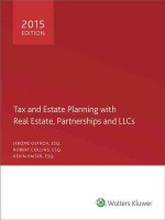 Tax and Estate Planning with Real Estate, Partnerships and Llcs, 2015