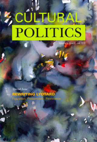 Cultural Politics Volume 9, Issue 1, March 2013