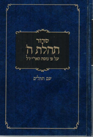 Siddur Large, Clear Tehilim 6 X 9 Blue