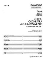 String Orchestra Accompaniments to Solos from Volumes 1 & 2: Viola