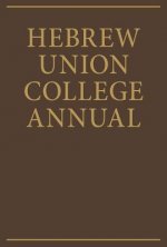 Hebrew Union College Annual