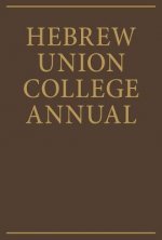 Hebrew Union College Annual Volume 70-71