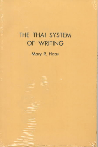 The Thai System of Writing