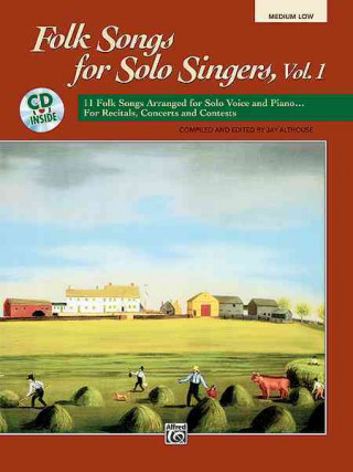 Folk Songs for Solo Singers, Vol 1: Medium Low Voice, Book & CD