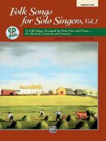 Folk Songs for Solo Singers, Vol 1: Medium Low Voice, Book & CD