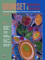 Drumset Independence & Syncopation: A Unique Method That Integrates Independent Coordination and the Use of Syncopated Rhythms