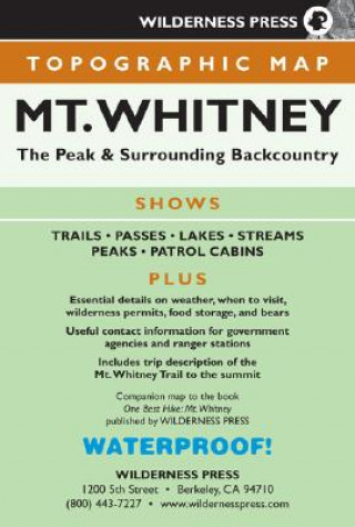 Topographic Mt. Whitney: The Peak & Surrounding Backcountry