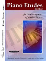 Piano Etudes for the Development of Musical Fingers, Bk 3