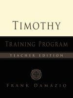 The Timothy Training Program - Teacher Edition