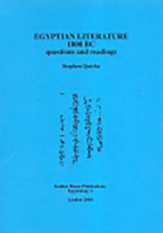 Egyptian Literature 1800 BC: Questions and Readings