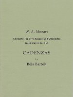 Cadenzas to Mozart's Concerto for 2 Pianos and Orchestra in E Flat Major, K. 365