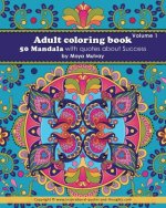 Adult coloring Book 50 Mandala with Quotes about success