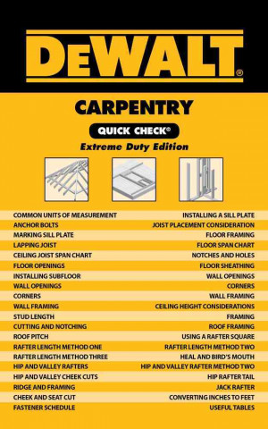 Dewalt Carpentry Quick Check