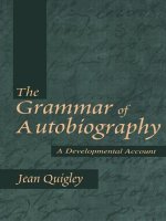 Grammar of Autobiography