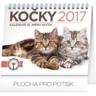 Kalendář stolní 2017 - Kočky se jmény koček