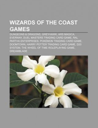 Wizards of the Coast Games: Dungeons & Dragons, Greyhawk, Ars Magica, Everway, Duel Masters Trading Card Game, Ral Partha Enterprises