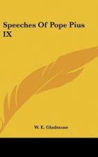 Speeches Of Pope Pius IX