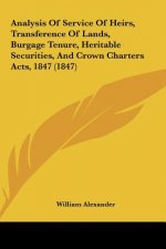 Analysis Of Service Of Heirs, Transference Of Lands, Burgage Tenure, Heritable Securities, And Crown Charters Acts, 1847 (1847)