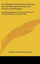 Five Hundred Practical Trade Receipts, General, Remedial, Veterinary, For Chemists And Druggists