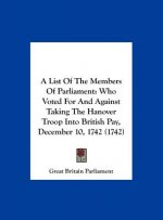 A List Of The Members Of Parliament