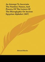 An Attempt To Ascertain The Number, Names, And Powers, Of The Letters Of The Hieroglyphic Or Ancient Egyptian Alphabet (1847)