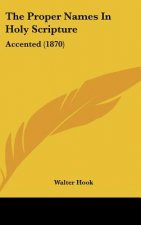 The Proper Names In Holy Scripture