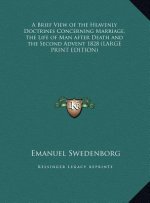 A Brief View of the Heavenly Doctrines Concerning Marriage, the Life of Man after Death and the Second Advent 1828 (LARGE PRINT EDITION)