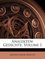 Analekten: Gedichte, Volume 1