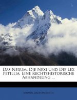 Das Nexum, die Nexi und die Lex Petillia, eine rechtshistorische Abhandlung