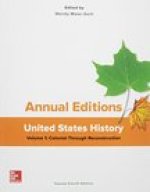 Annual Editions: United States History, Volume 1: Colonial Through Reconstruction