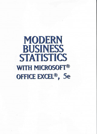 Bndl: Llf Modern Business Statistics W/MS Excel
