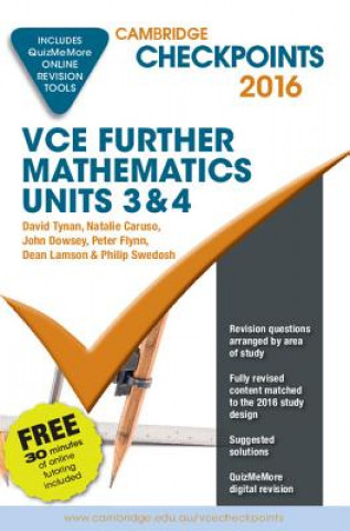 Cambridge Checkpoints Vce Further Mathematics 2016 and Quiz Me More