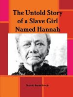 Untold Story of a Slave Girl Named Hannah