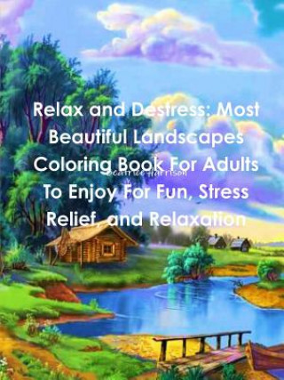 Relax and Destress: Most Beautiful Landscapes Coloring Book For Adults To Enjoy For Fun, Stress Relief, and Relaxation