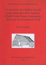 structure de l'habitat du site maya classique de la Joyanca (Peten Nord-Ouest Guatemala) dans son environnement local