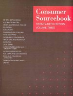 Consumer Sourcebook 3 Volume Set