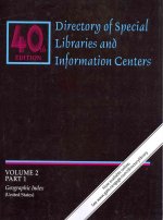 Directory of Special Libraries and Information Centers 3 Volume Set