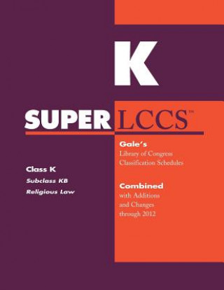 SUPERLCCS 2012: Subclass Kbr-Kbu: History of Canon Law, Law of the Roman Catholic Church