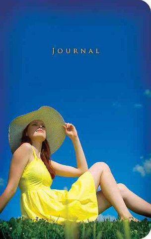 Small Elastic Closure Journal - Girl in Yellow Sundress